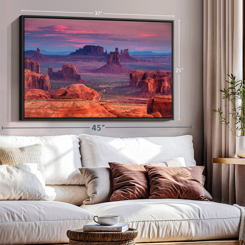 " Monument Valley Desert Landscape Wall Art ", 27" H x 40" W
