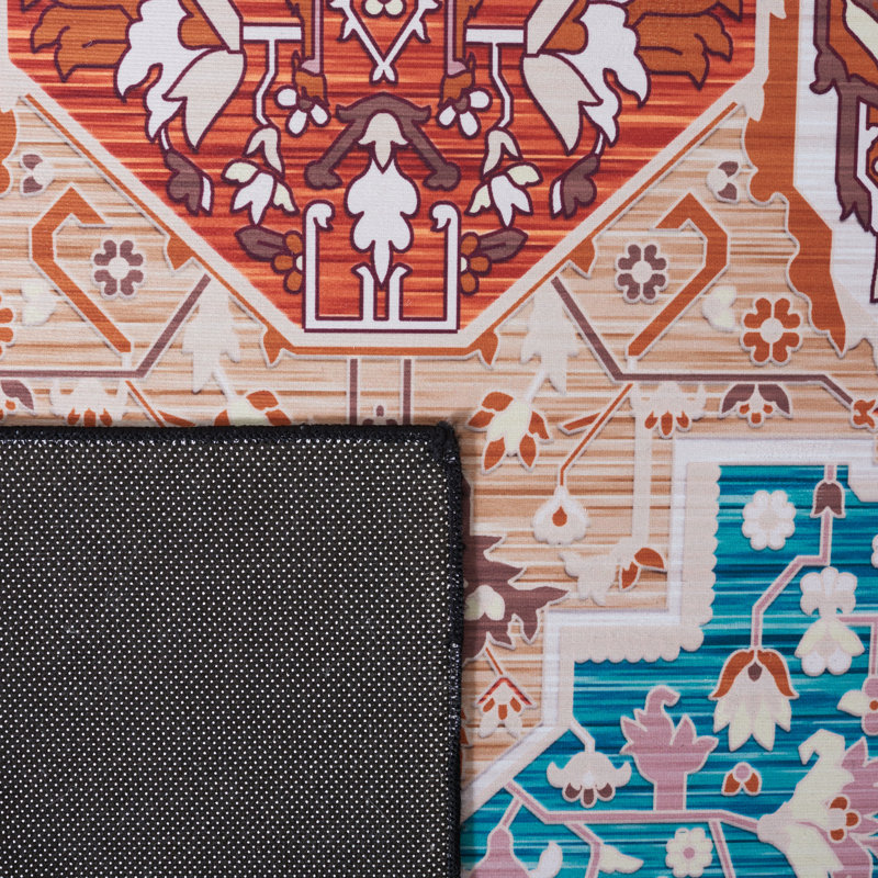 Tucson Performance Machine Washable Oriental Rug, Square 6'