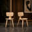 Nova Wood Dining Table Set for 6 — Modern Scandinavian Design with Ergonomic Curved Chairs