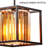 1-Light Crystal Chandelier Rectangle/Square Pendant Lamp