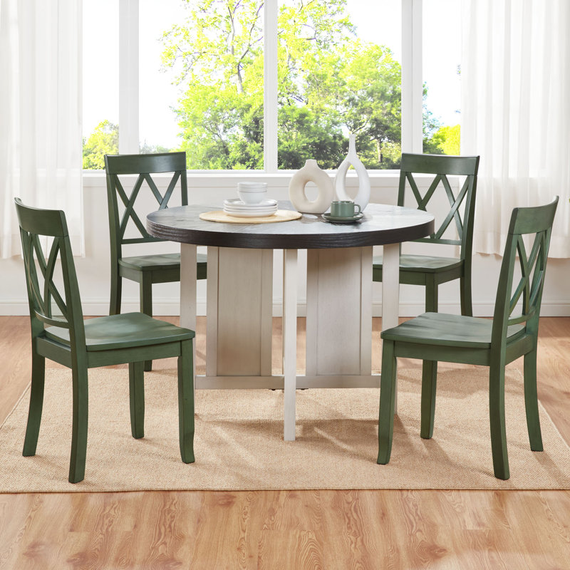 Chaises de salle à manger Brookner, Vert, 4