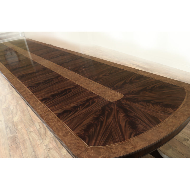 Oval Mahogany Wood Dining Table
