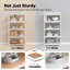  Solution de rangement combinée: ensemble de tablettes robustes l 24 po et l 48 po - blanc-235358971-235358966