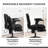 Modern Cross Legged Office Chair With Adjustable Lumbar And Armrests-951523852