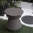 Colfin Patio Corner Table with Faux Terrazzo Finish