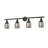 Bell - 4 Light 42" Bath Vanity Light - Oil Rubbed Bronze Finish - Light Smoke Shade-29567060-31271170