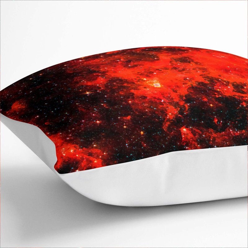 Square Throw Cushion, 55cm H x 55cm W x 20cm D, White