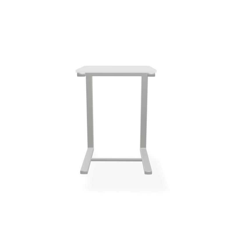 Outdoor Square Side Table, Brown/Snow
