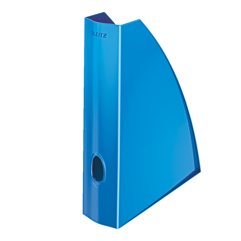 Free Standing Magazine Rack, Blue