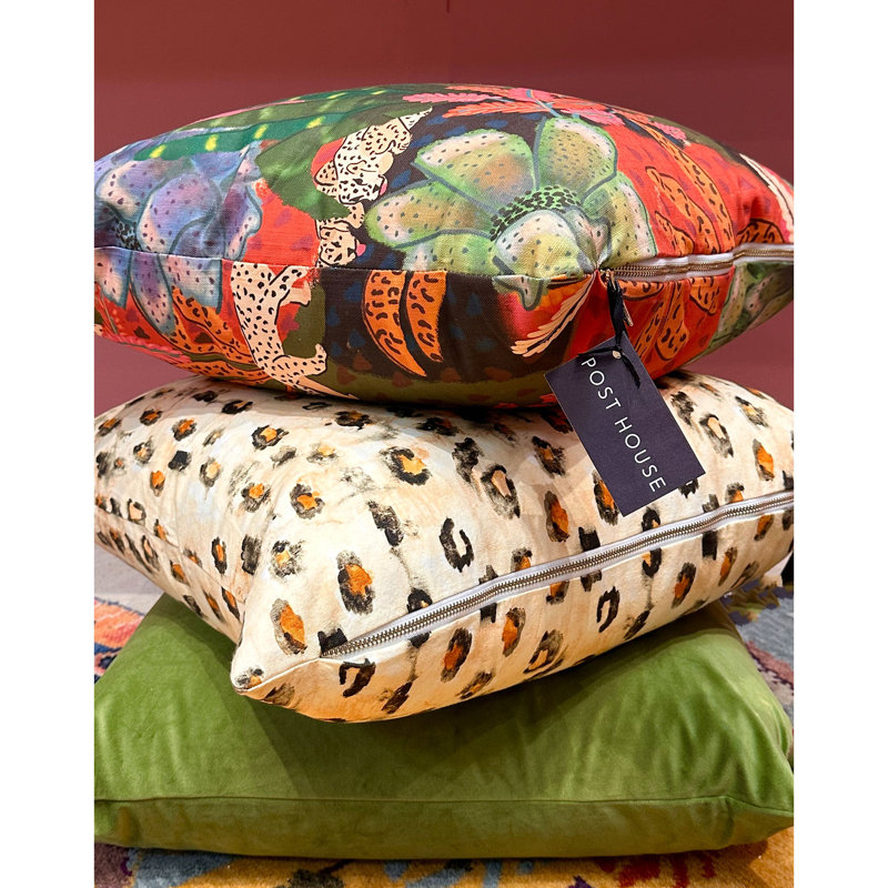 Jungle Trove Square Pillow Cover, 22" H x 22" W