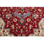 Tapis rouge en laine noué à la main de conception unique 12 pi x 15 pi 3 po Gaizka