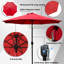 Parasol de marché à manivelle et inclinaison 9 pi Jaenis avec auvent résistant aux intempéries pour cour et terrasse-1054673048