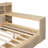 Multi-functional Bed with Two Storage Drawers and Study Desk