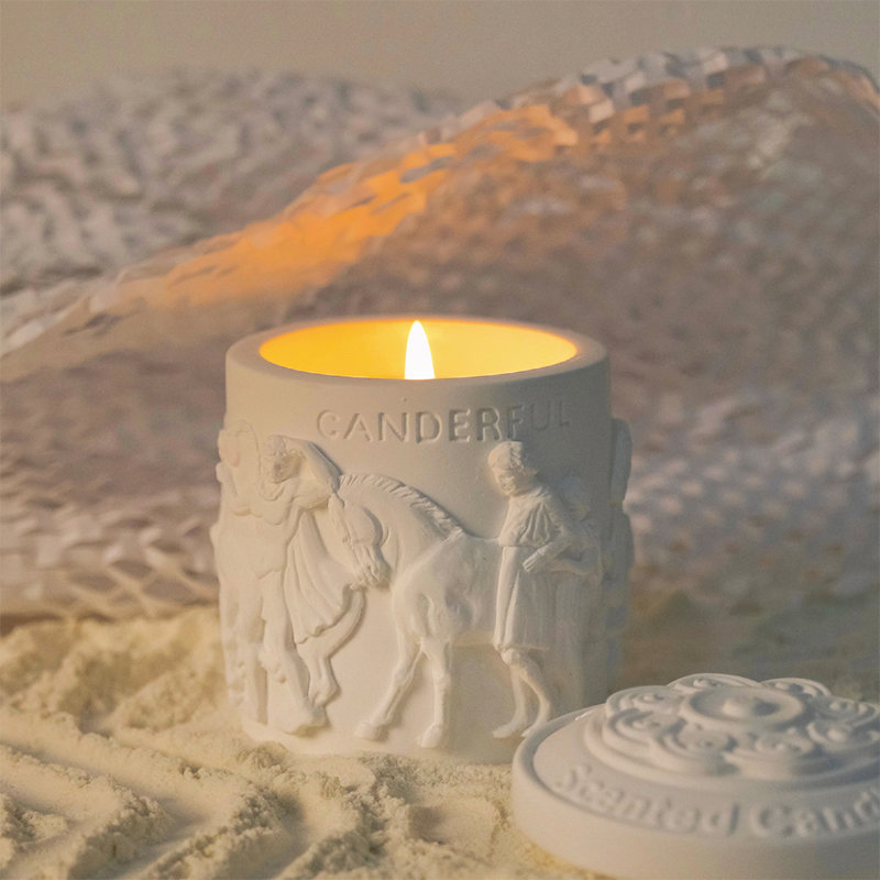 Embossed Scented Jar Candle