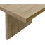 Kamiyha Coastal Wood Kitchen Table, Dining Table, Rectangular Table, Office Table, Brown