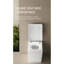 Toilette carrée à réservoir intégré pour salle de bain - télécommande, mécanisme de chasse automatique, siège chauffant, panneau à DEL, réglages personnalisés par l'utilisateur, blanc avec salle de bain fixe contrôlée, chasse d'eau, siège,-125665553