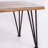 Rustic Wood And Iron Patio Coffee Table, 18" X 43" 18", Design Appearance Industrial Style Table With Metal Legs,