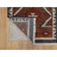 Tapis brun ambré 2 pi 1 po x 3 pi 1 po de conception amérindienne du Sud-Ouest avec construction empilée, moelleux et luxueux, noué à la main, pure laine, tapis, échantillon, tapis oriental