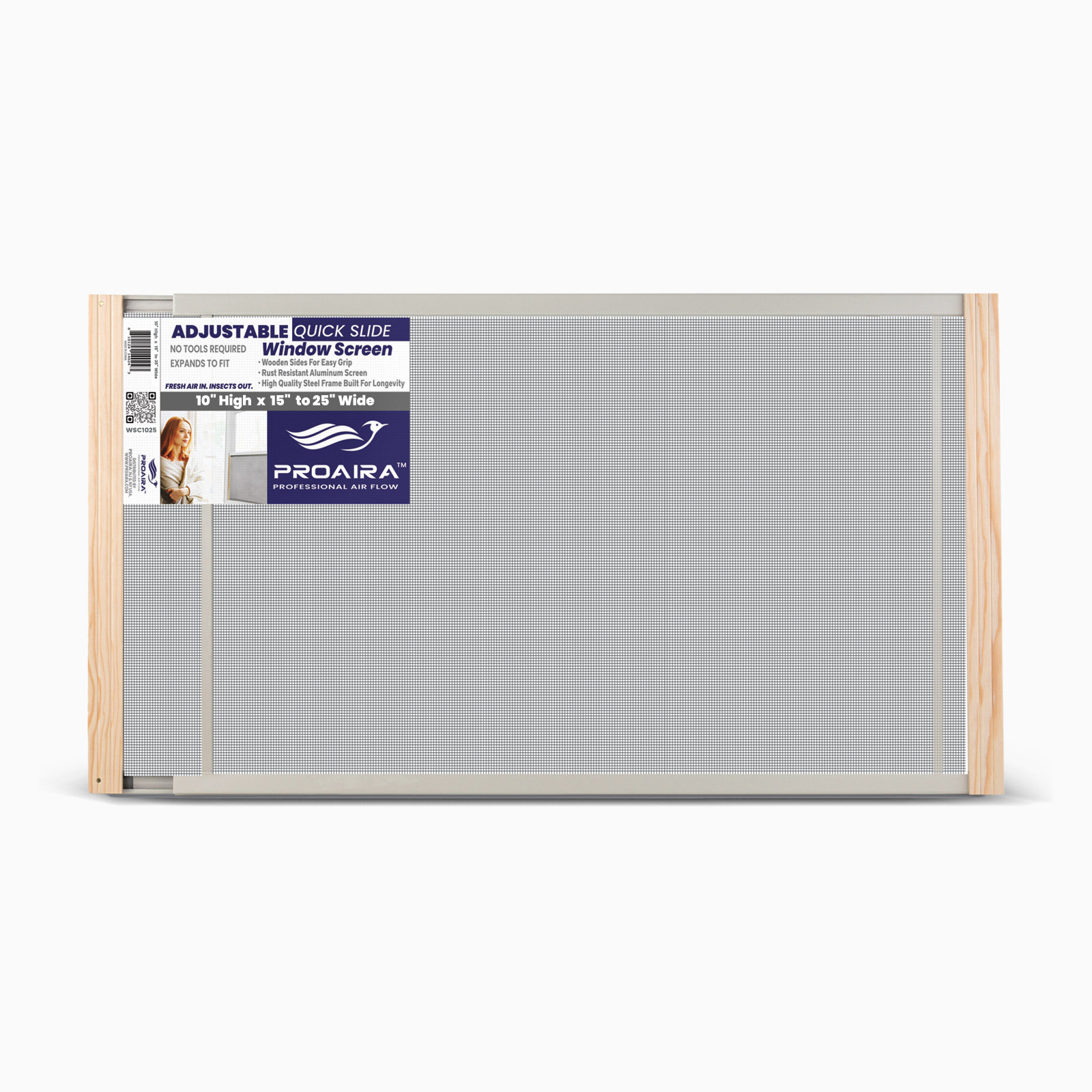 Proaira Adjustable Wood Frame Quick Slide Window Screen - Wayfair Canada