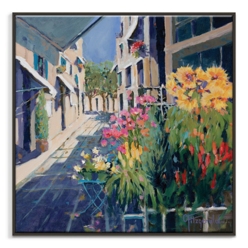 Catherine Fitzgerald - Print on Canvas, 76cm H x 76cm W, Black Floater Frame