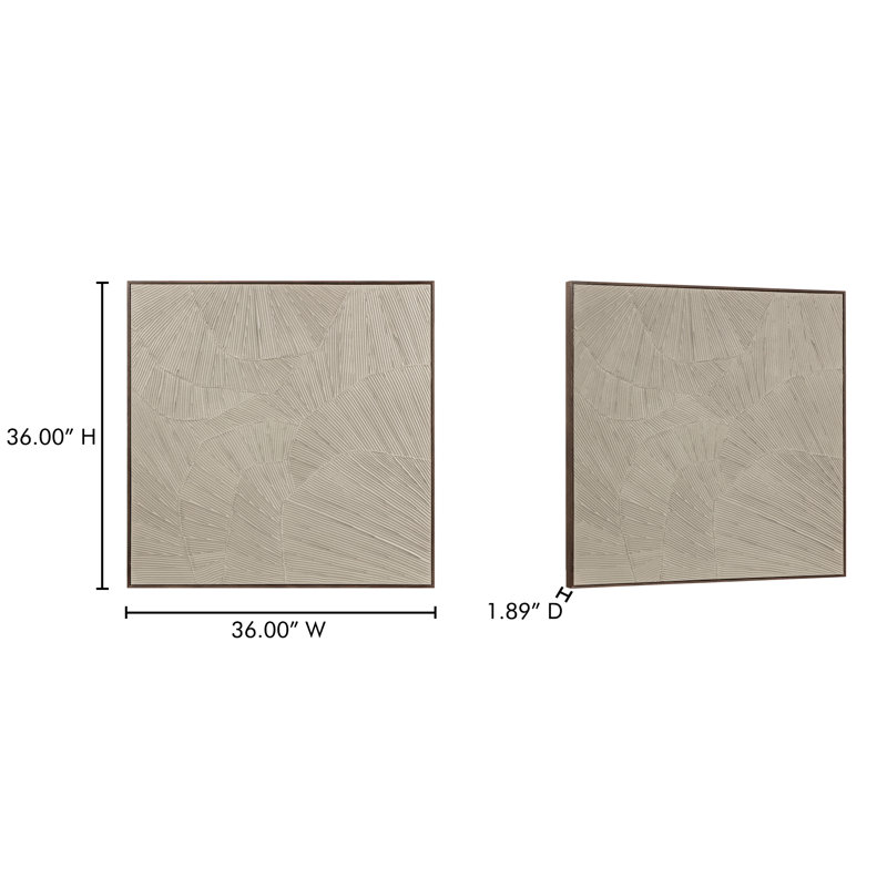 Flutter Painting by Moe's Home Collection, Cool Beige