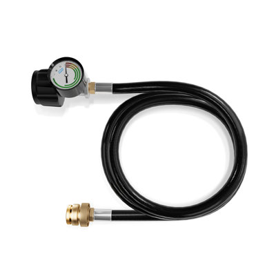 Qcc1 / type1, réservoir noir, tuyaux de propane et régulateurs de pression, thermostat