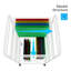 Kynsley 89cm H x 42cm W File Cart with Wheels-80889577