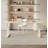 Luxury Cream-Style Sintered Stone Tabletop Office Desk-1298696965