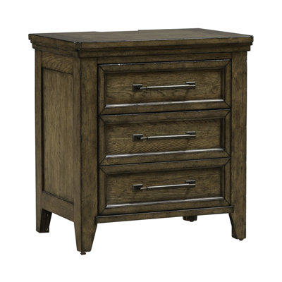 Gertraute Nightstand w/ Charging Station by Millwood Pines