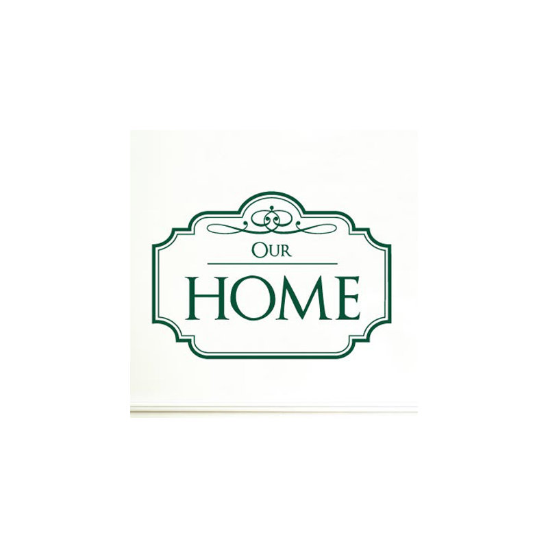 Non-Wall Damaging Wall Decal, Dark Green, Large