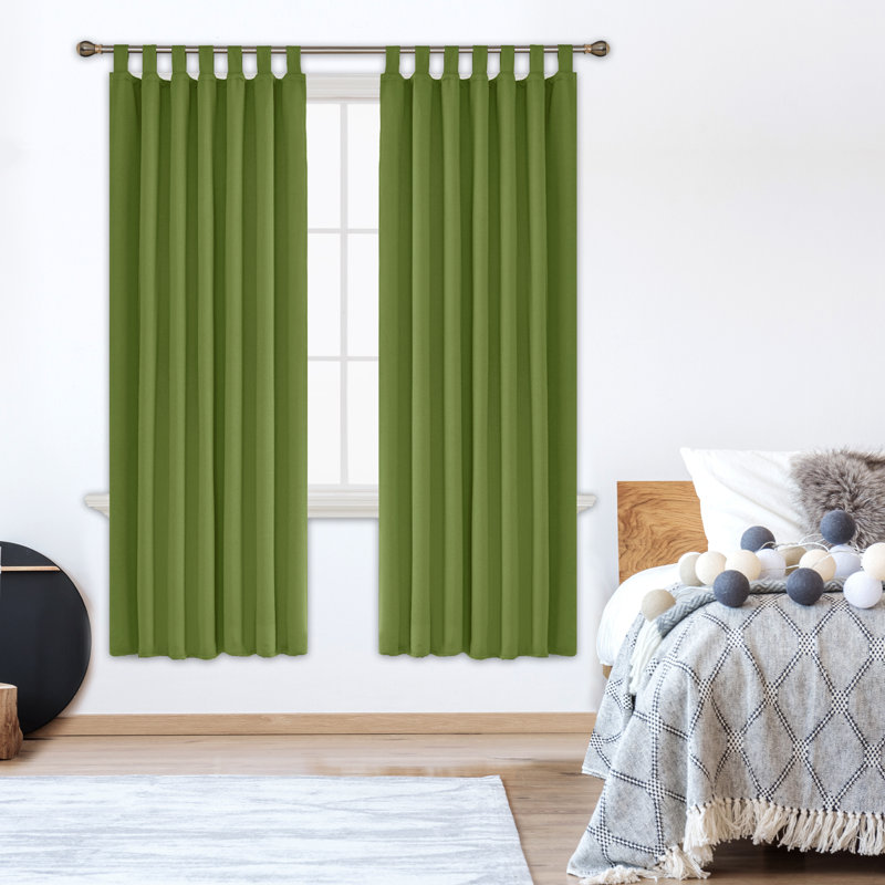 Blackout Curtain Pair, 132 W x 214 D cm, Red