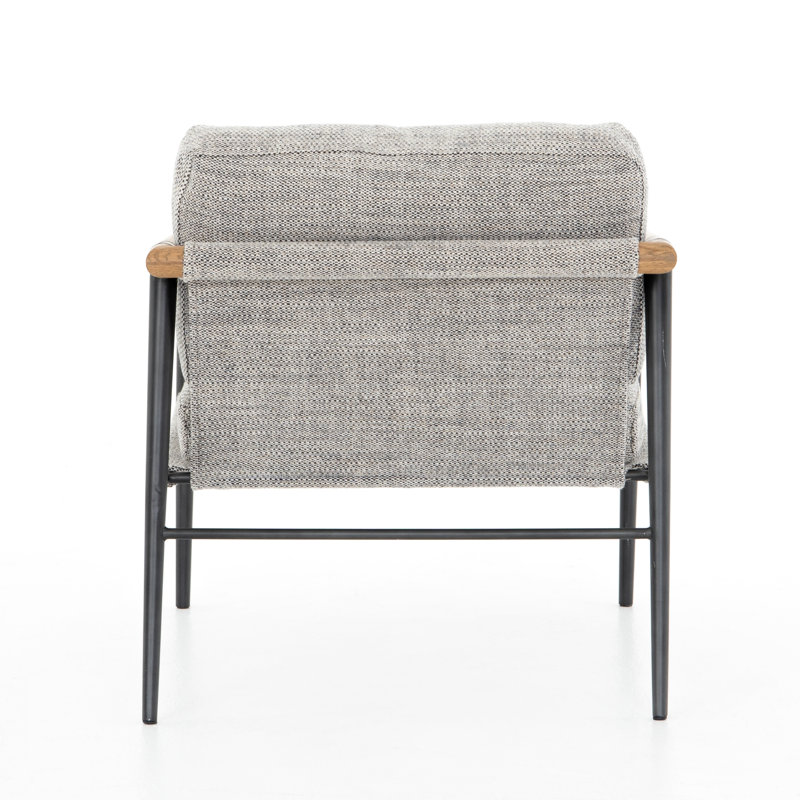 Marlane Upholstered Armchair, Thames Raven, Natural