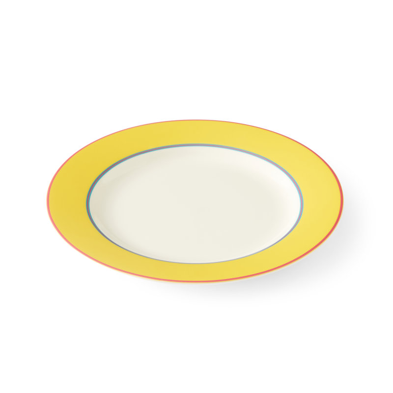 Kit Kemp, Calypso - Bone China Side Plates, Yellow