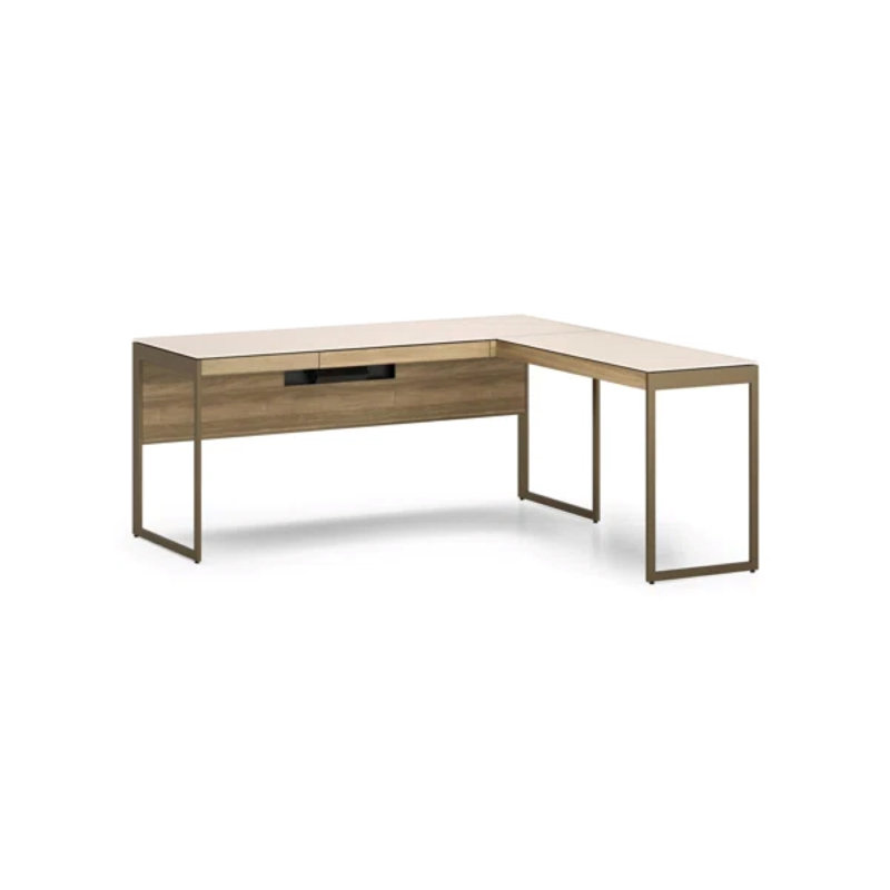 Sequel Studio Desk, Neo Walnut/Bronze