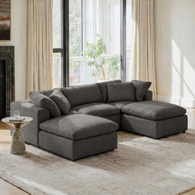 Canapé modulaire rembourré Alberto