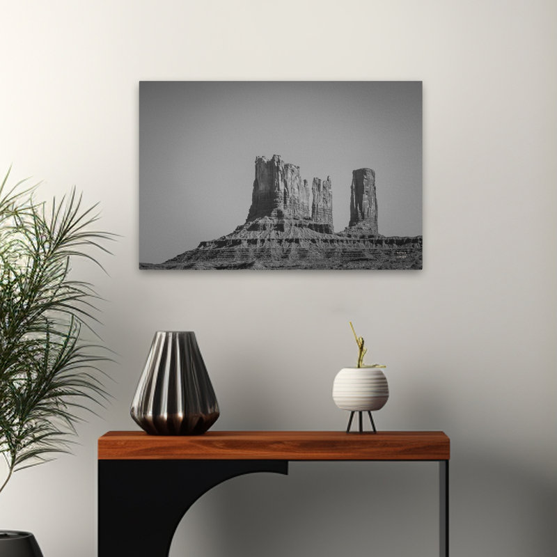 Contemporain Monument Valley II BW, H 24 po x l 16 po