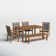 Fleur Rectangular 7 - Person 64'' Long Dining Set