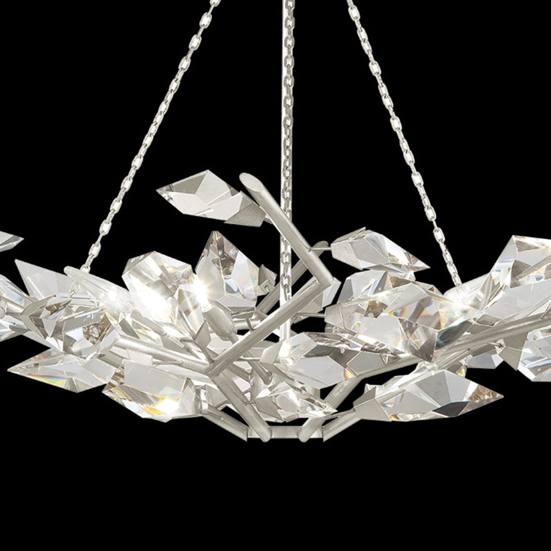 Lustre rond 46,5 po Foret, Argent