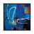 Black Floater Framed