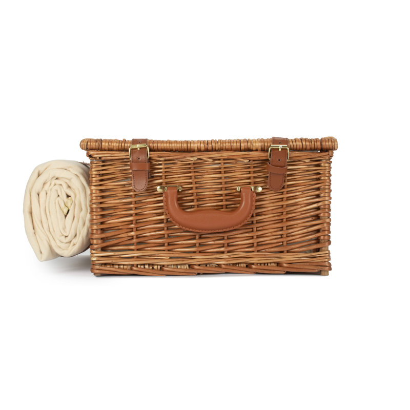 Wicker Deluxe 2 Person Fitted Picnic Hamper