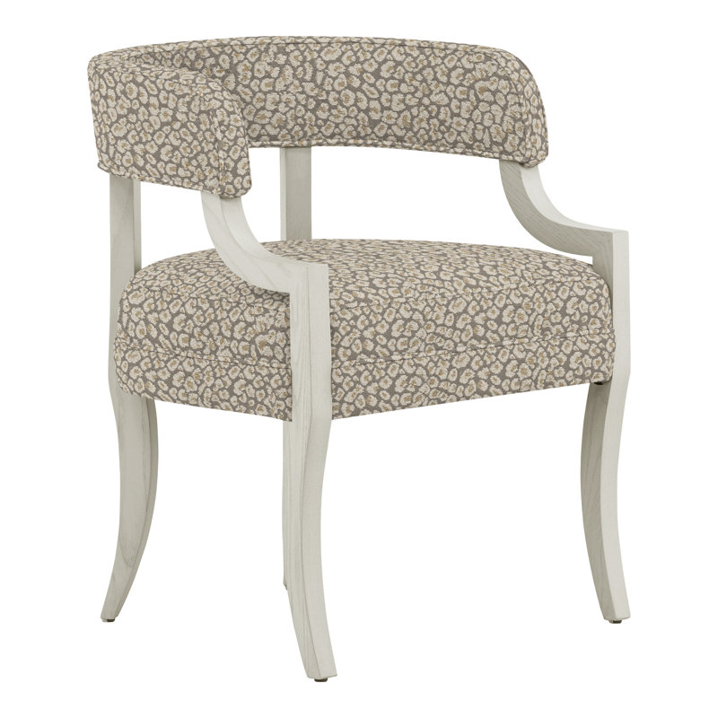 Chaise avec accoudoirs à dossier rembourré Thom Filicia Home Otisco, Lin Nadia, Wrenn