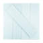 Carrelage mural de cuisine et de salle de bain en verre biseauté de qualité diamantée givré 3 po x 12 po Frosted Elegance