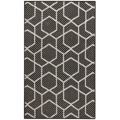 Dippold 2' x 3' Black Modern Rug