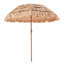 Parasol de plage de 6 pi, auvent incliné de 30 pi et nervures en métal, inclinaison ajustable au bord de la piscine pour une couverture maximale du soleil, assemblage simple, 8 nervures