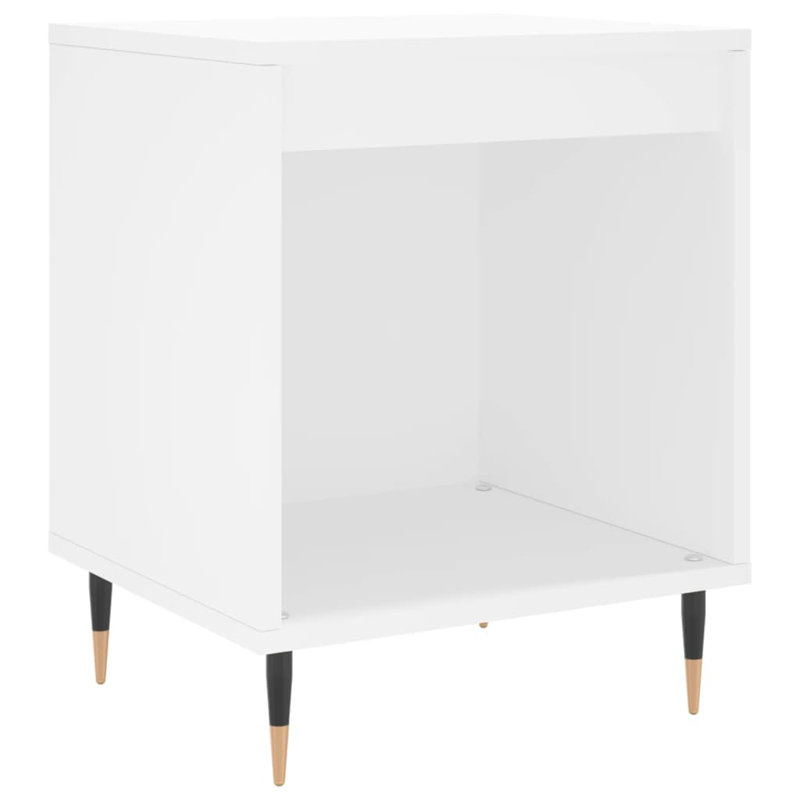Plainsboro Bedside Table, White, Set of 2