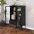Display Cabinet With Glass Doors And LED Lights-706182974