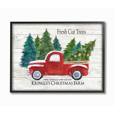 « christmas en planches look looked tree looks », reproduction d’art sur toile, impression sur toile
