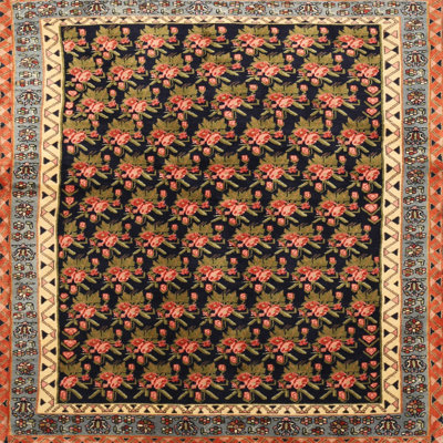 Tapis crème traditionnel/rose/orange Kelya