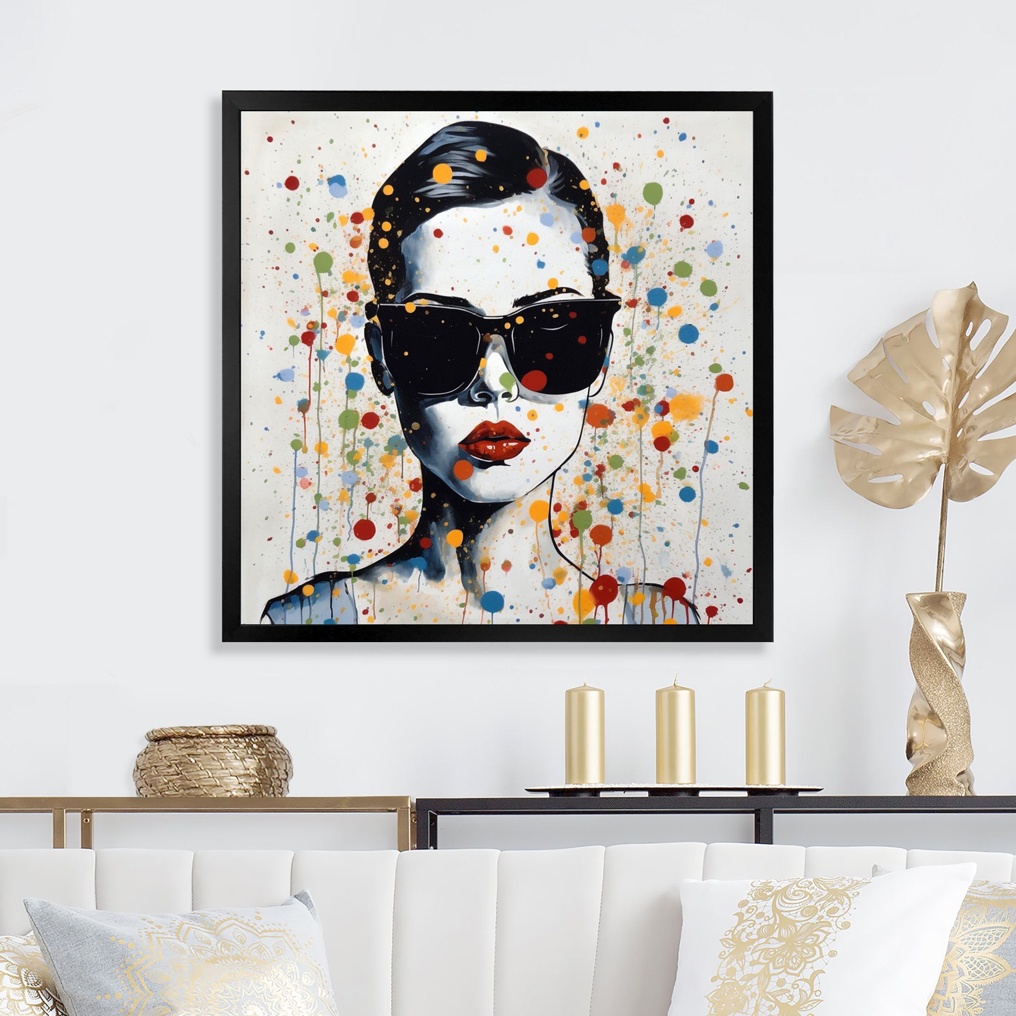 Mercer41 Female Pop Art Portrait V On Canvas Print | Wayfair