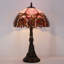 Lampe de table en verre coloré Tiffany